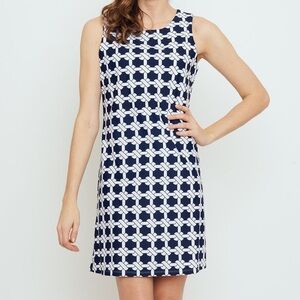 NWT BO & NIC Capri Sheath Dress in Navy Nautical Knots size Medium